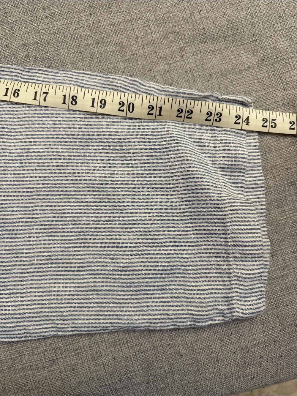 Quince 100% European Linen Blue Pinstripe Pants Small - Picture 8 of 8